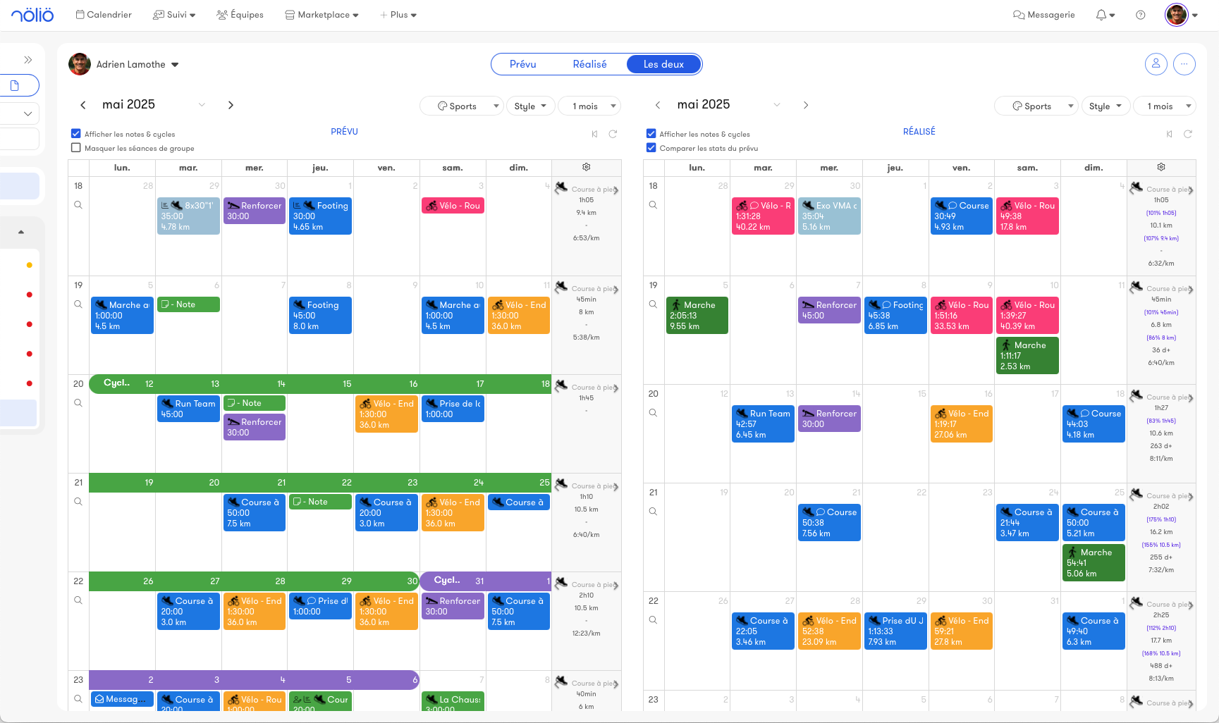 Calendrier Nolio